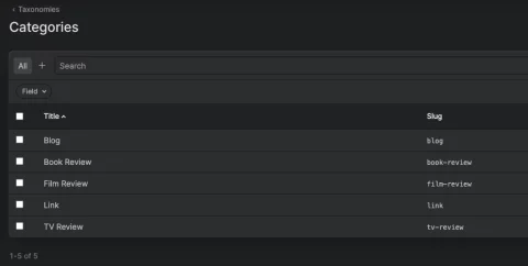 Categories
